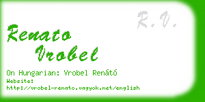 renato vrobel business card